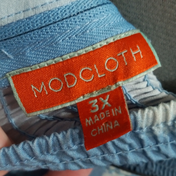 Modcloth Greek Skyline Border Print Halter Dress with Belt - Picture 8 of 16